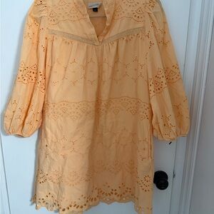 Universal Thread Peach Eyelet Dress